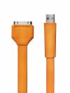 Data & Charge Flat Cable για iPhone 3G/ 3GS 4/ 4S, iPod / iPad - Orange Data & Charge Flat Cable για iPhone 3G/ 3GS 4/ 4S, iPod / iPad - Orange